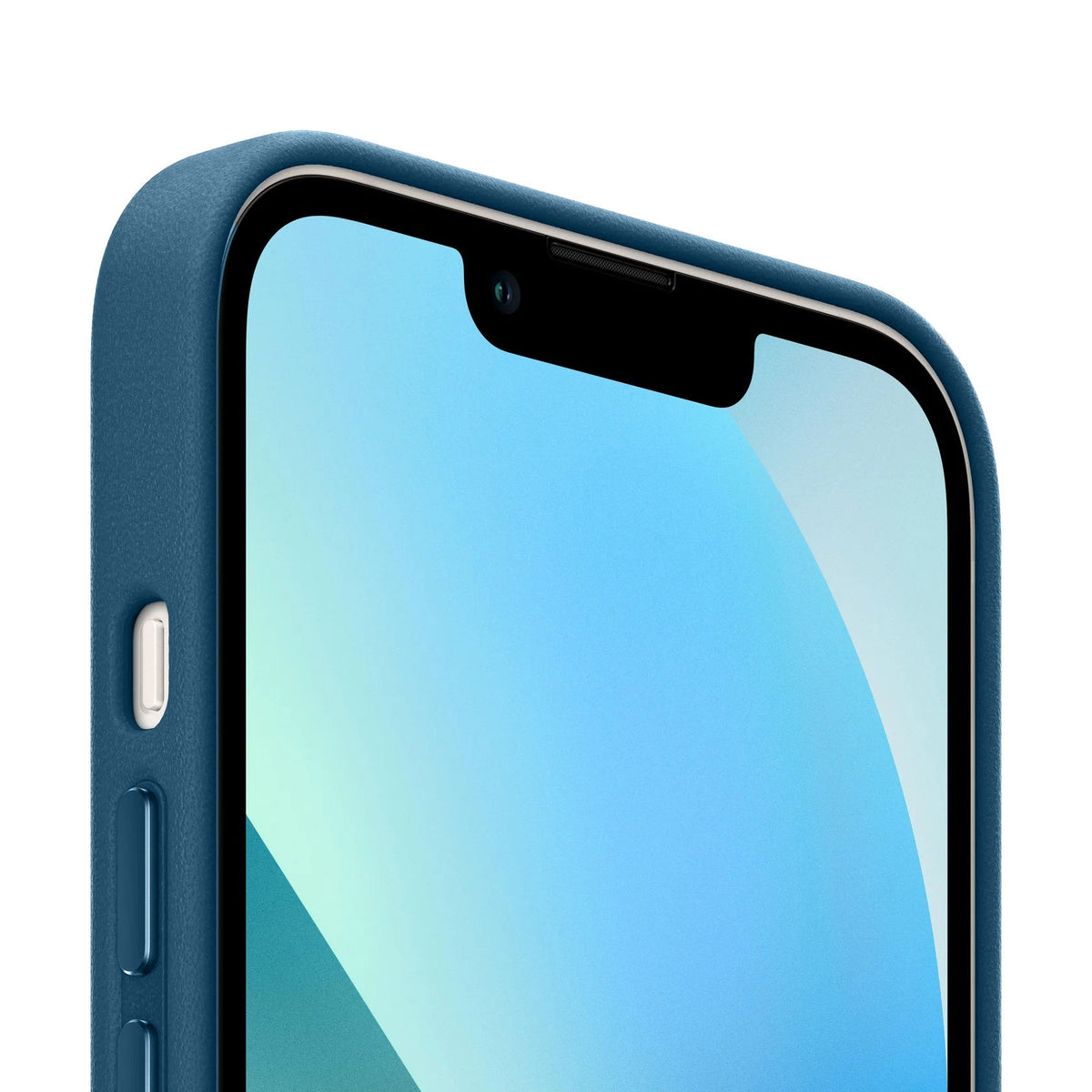 iPhone 14 Leather Back Cover Case with MagSafe – Cosmo Blue