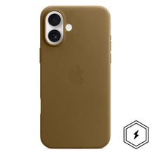 Apple iPhone 16 Leather Back Cover Case with MagSafe - Natural Titanium