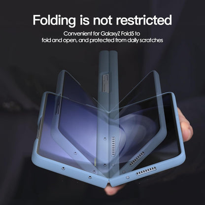 Samsung Galaxy Z Fold 5 Skin Feel Slim Matte Case with Stylus - Blue
