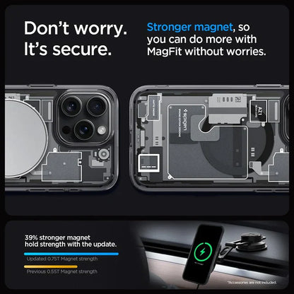 iPhone 15 Pro Ultra Hybrid Shockproof Case Case- Black