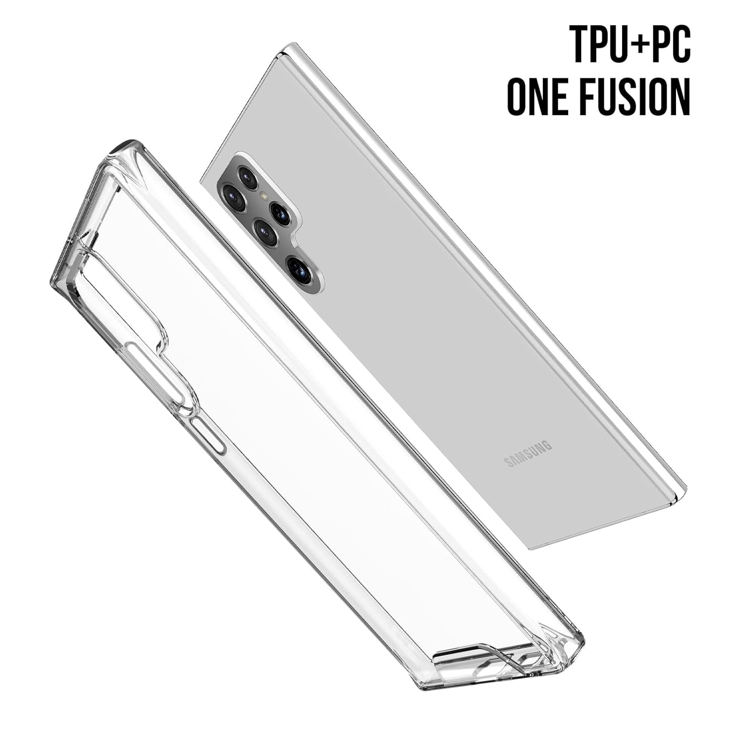 Samsung Galaxy S22 Ultra Space Case with Independent Buttons - Clear