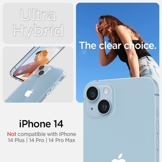 iPhone 14 Hybrid Clear Shockproof Transparent Case