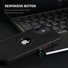 iPhone 12 Original PU Leather Case Classic Luxury Elegant with Logo Cut