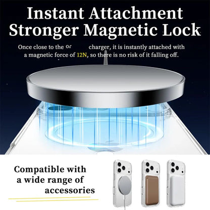 iPhone 17 Pro Max Anti Yellowing Cristal Clear Transparent Case with Magsafe