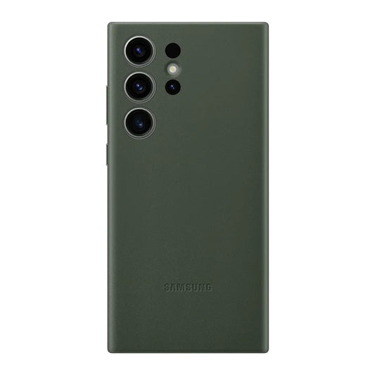 Samsung Galaxy S24 Ultra Leather Case Slim Profile - Green