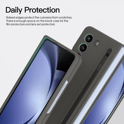Samsung Galaxy Fold 5 Slim Matte Case with S-Pen Case - Grey