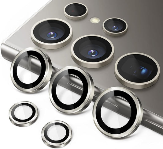Samsung Galaxy S24 Ultra Camera Lens Glass Protector with Metal Frame