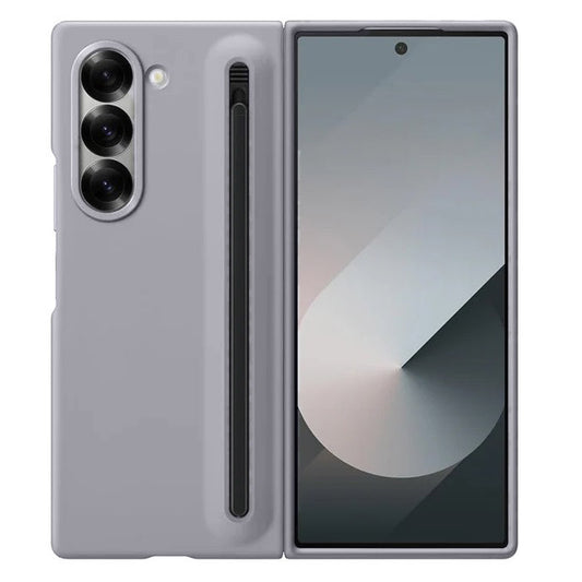 Samsung Galaxy Z Fold 6 Skin Feel S Pen Case with Stylus - Gray