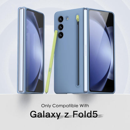 Samsung Galaxy Z Fold 5 Skin Feel Slim Matte Case with Stylus - Blue