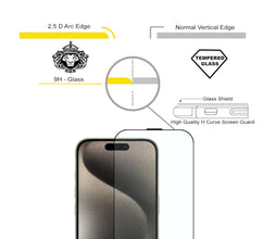 HD Tempered Glass for iPhone 15 Pro Max