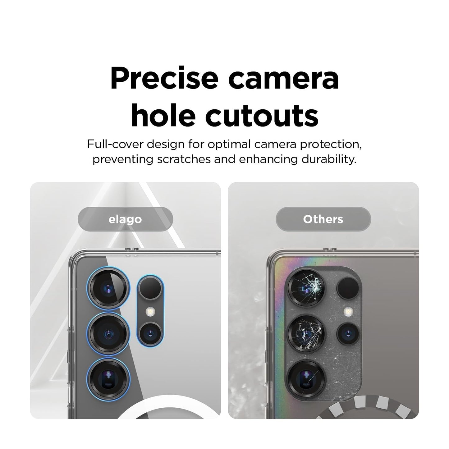 Samsung Galaxy S25 Ultra Shockproof Clear Magsafe Case - Transparent