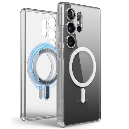 Samsung Galaxy S25 Ultra Shockproof Clear Magsafe Case - Transparent
