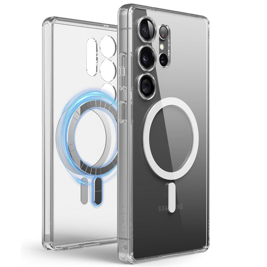 Samsung Galaxy S25 Ultra Shockproof Clear Magsafe Case - Transparent
