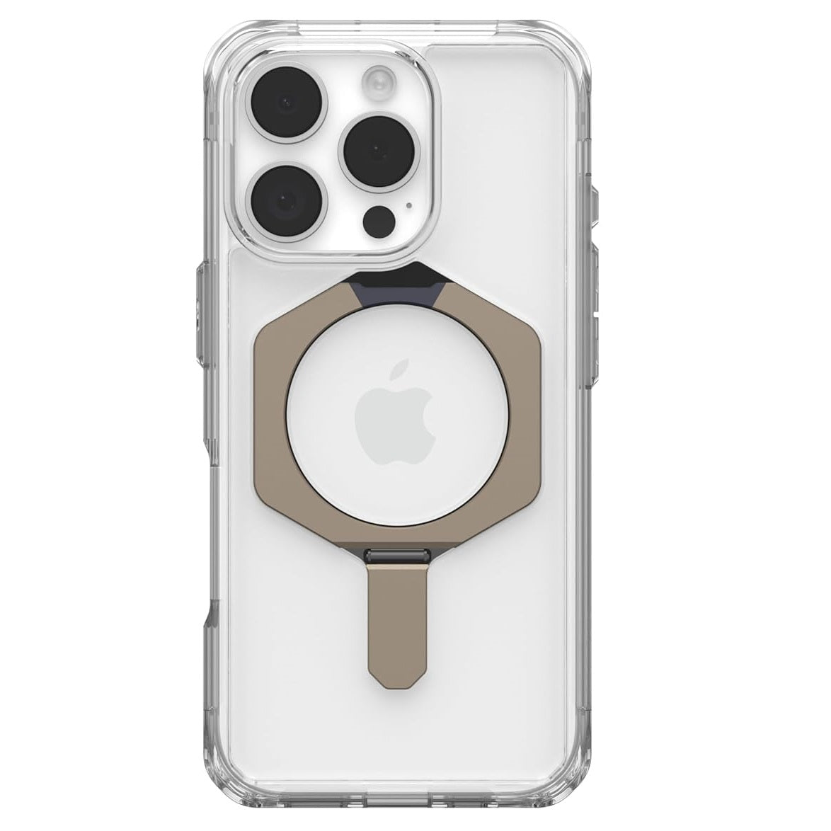 iPhone 16 Pro UAG Plasma XTE Armor Protective Case with Metal Magsafe Ring & Stand - Transparent