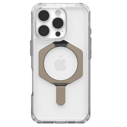 iPhone 16 Pro UAG Plasma XTE Armor Protective Case with Metal Magsafe Ring & Stand - Transparent
