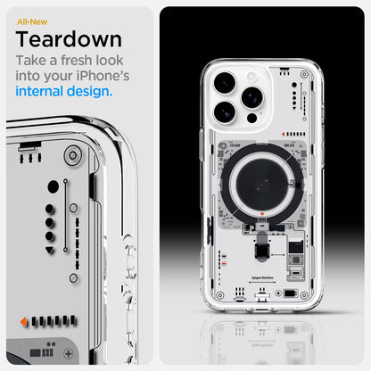 iPhone 16 Pro Machine Style Ultra Hybrid Zero One Shockproof Case with Magsafe - Neo