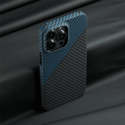 iPhone 14 Pro Max Dual Shade Carbon Fiber Kevlar Series Case