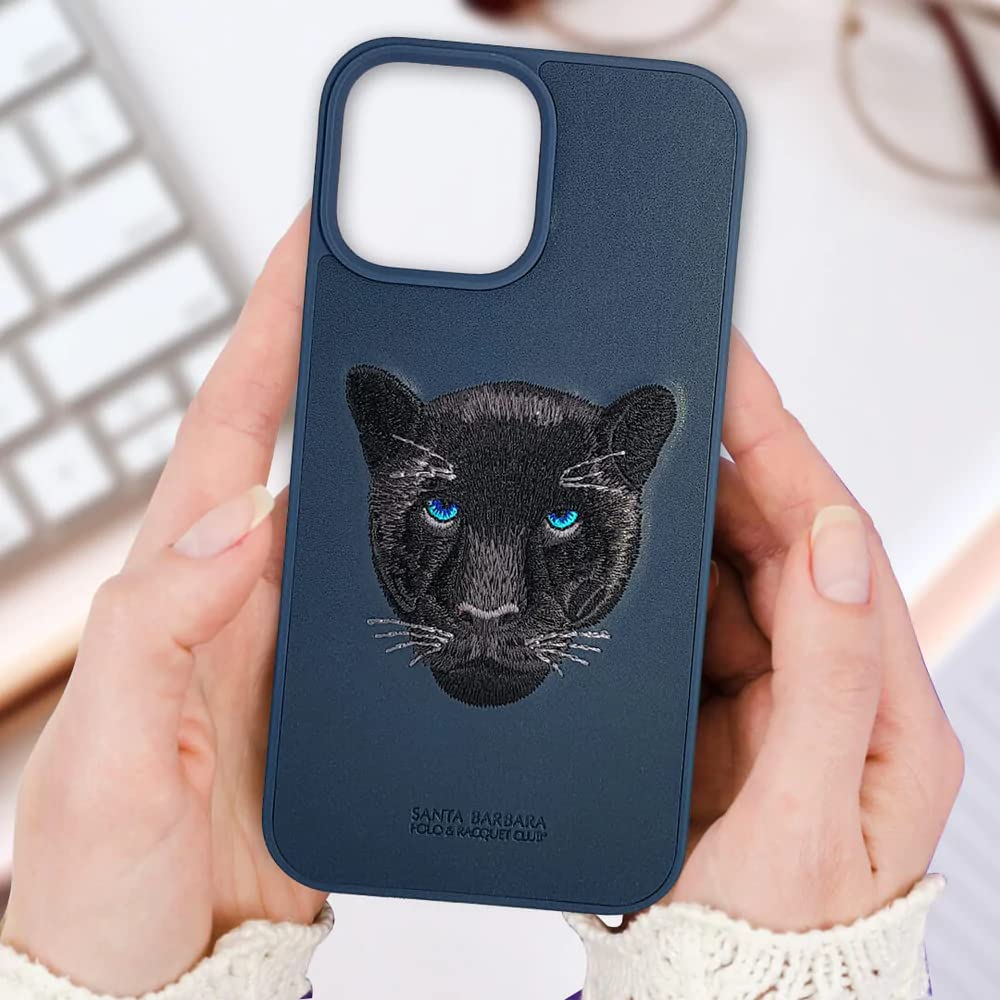 iPhone 14 Pro Santa Barbara Savanna Series Leather Case - Panther