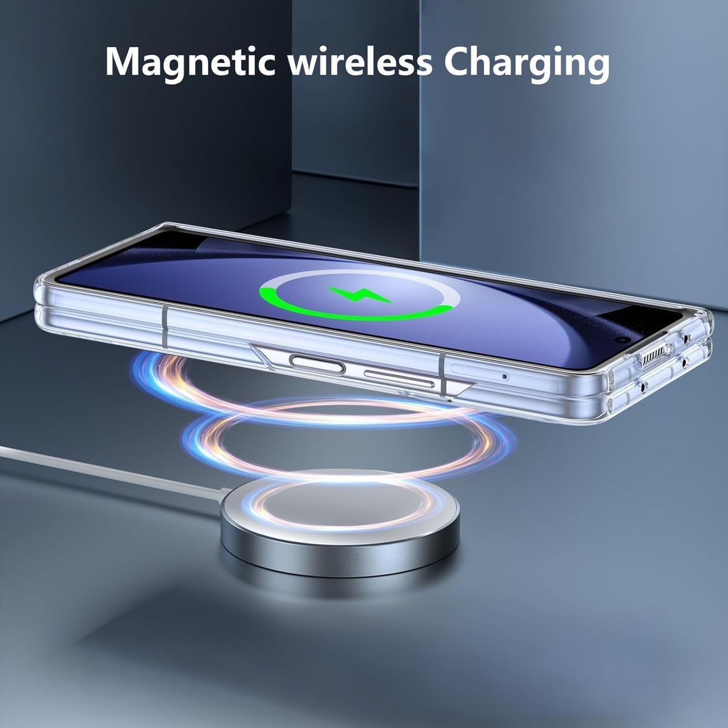 Samsung Galaxy Z Fold 5 Cristal Clear Magnetic Magsafe Case - Transparent