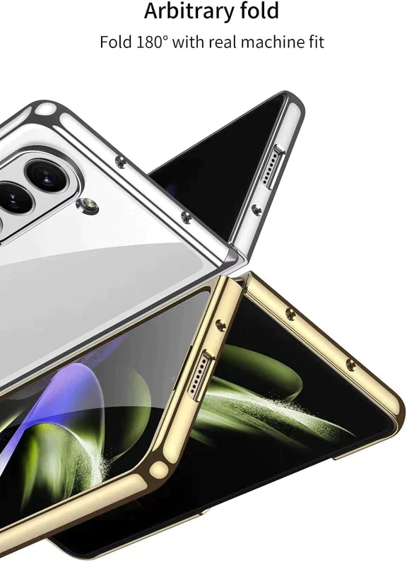 Samsung Galaxy Z Fold 5 Ultra-Thin Protective Chrome Series Case-Grey