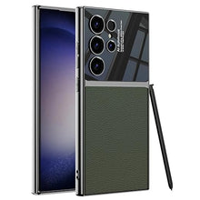 Samsung S24 Ultra Gkk Half Synthetic Leather Electroplating Camera Shing Case