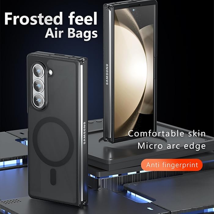 Samsung Galaxy Z Fold 5 Hybrid Shockproof Protection Case with Magsafe - Smoke