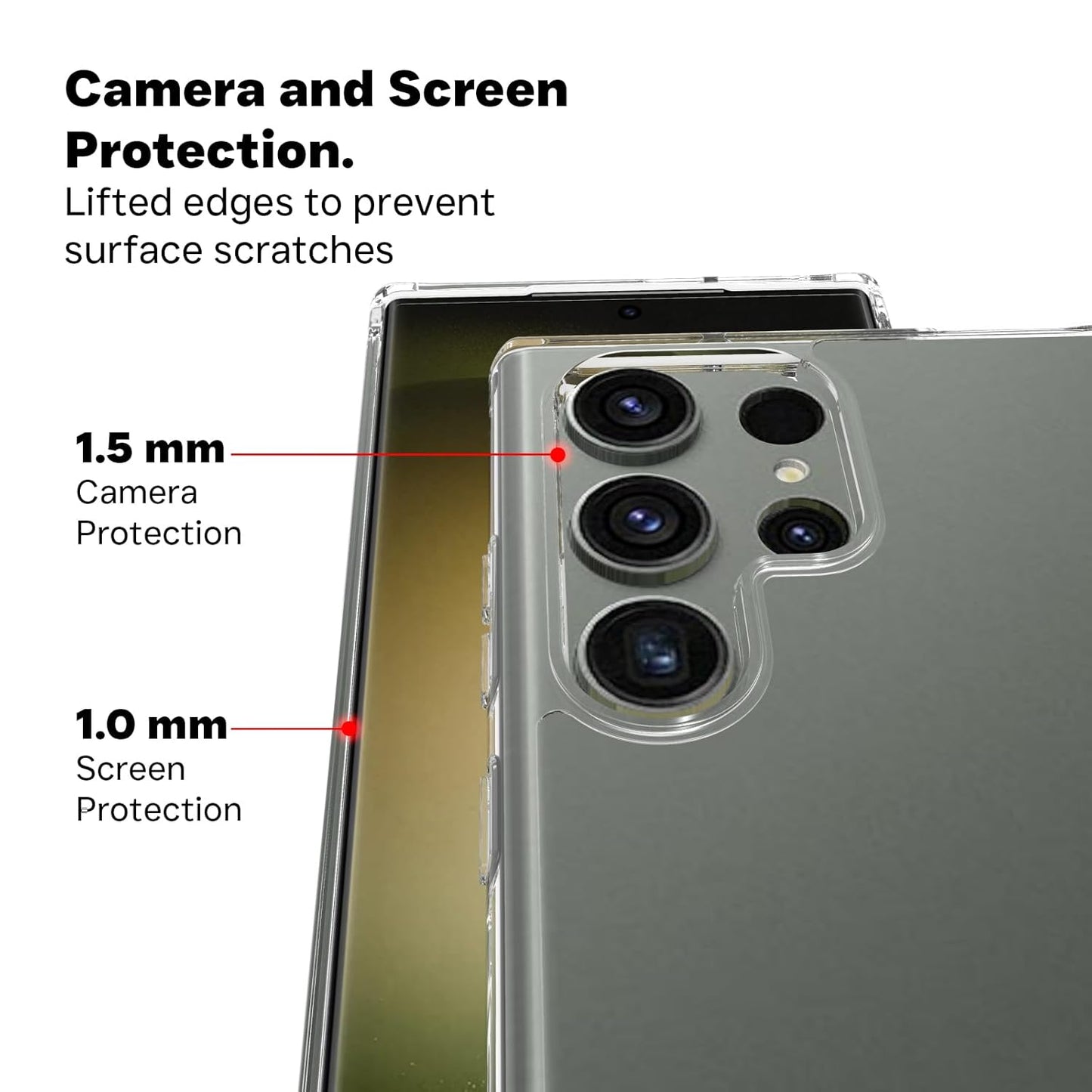 Samsung Galaxy S23 Ultra Clear Hard Shell Case - Transparent