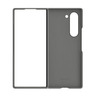Samsung Galaxy Z Fold6 Slim Skin Feel S Pen Case with Front Glass Protection & Stylus - Gray