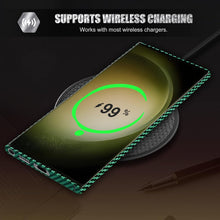 Samsung Galaxy S23 Ultra Piblue Carbon Fiber Aramid Kevilar Case - Green