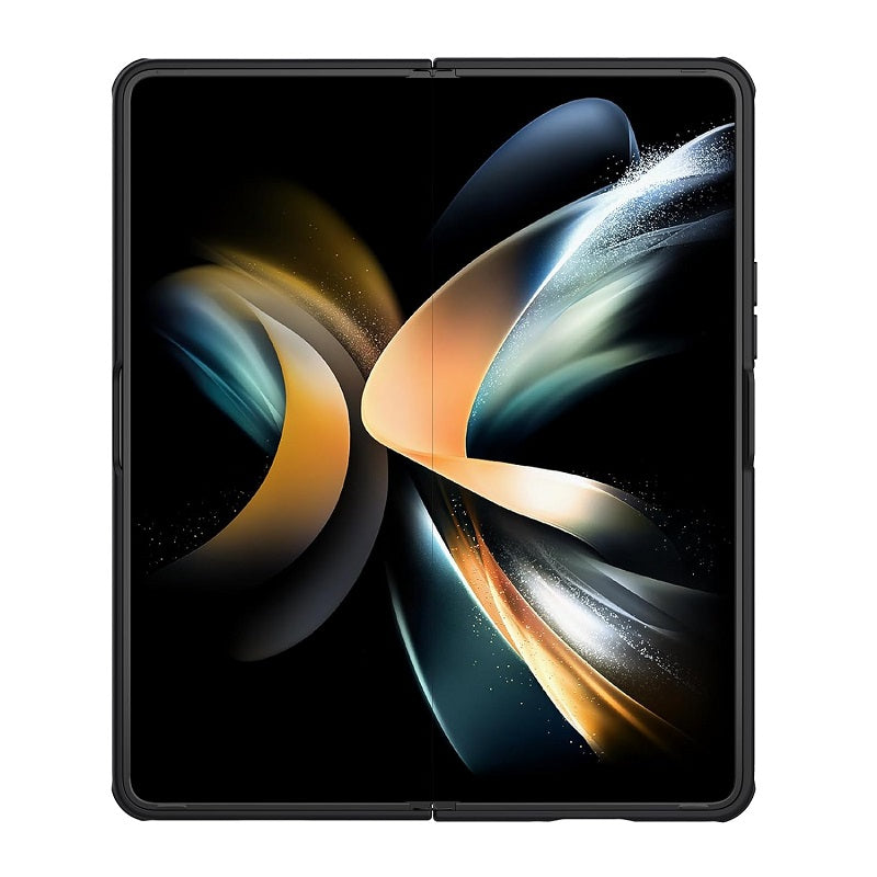 Samsung Galaxy Z Fold 5 Camshield Camera Protective Case Cover With Stand - Black