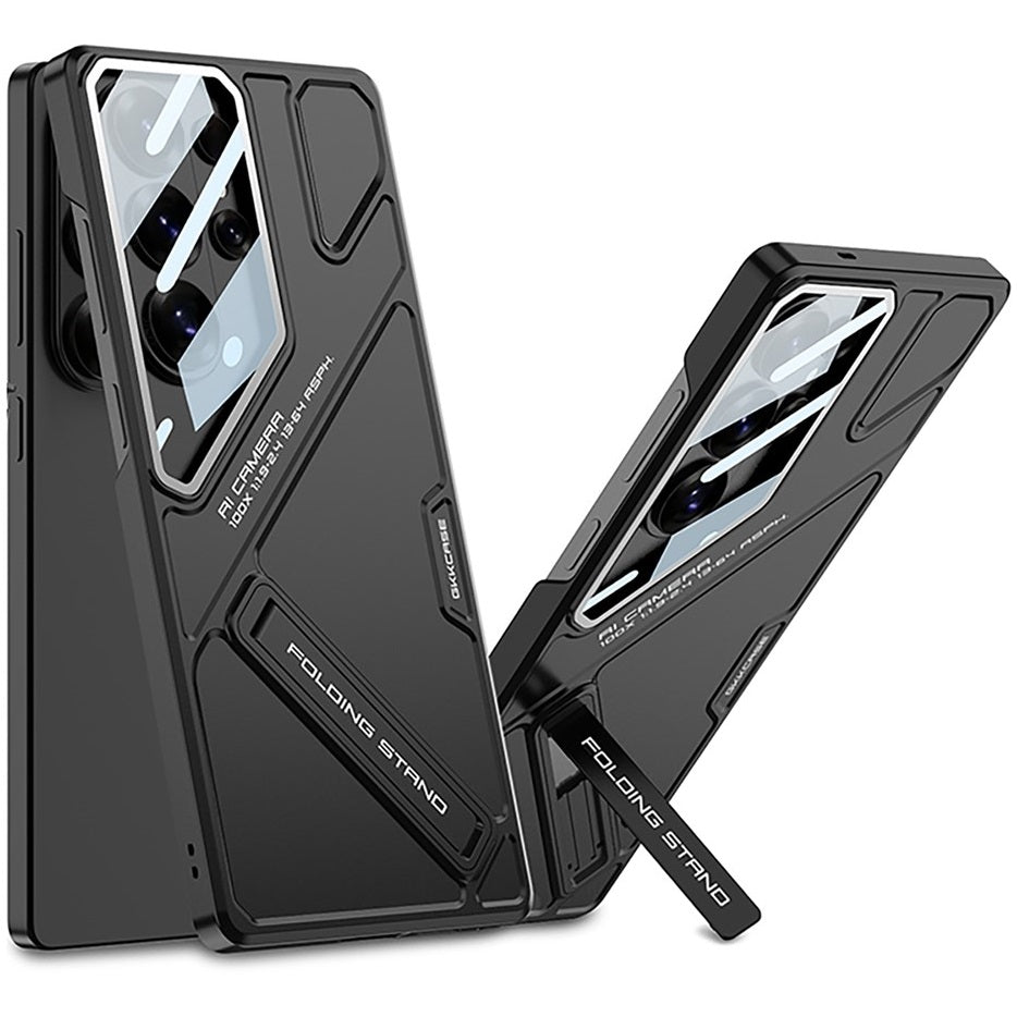 Samsung Galaxy S26 Ultra 5G GKK Mech Style Ultra-thin Folding PC Case with Camera Glass Protection