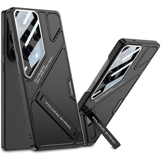 Samsung Galaxy S26 Ultra 5G GKK Mech Style Ultra-thin Folding PC Case with Camera Glass Protection