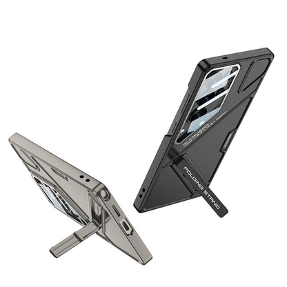 Samsung Galaxy S26 Ultra 5G GKK Mech Style Ultra-thin Folding PC Case with Camera Glass Protection