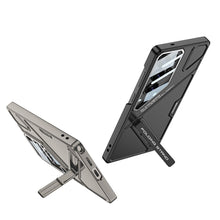 Samsung Galaxy S26 Ultra 5G GKK Mech Style Ultra-thin Folding PC Case with Camera Glass Protection