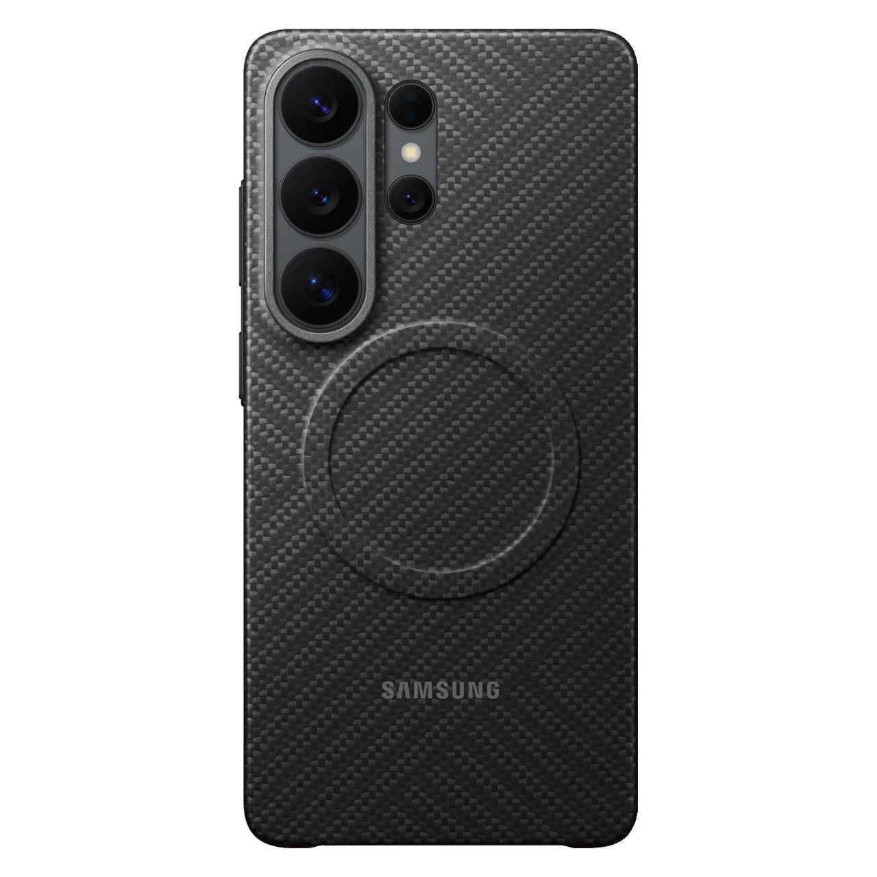 Samsung Galaxy S26 Ultra Carbon Magnet Case, Flexible Nano Fiber Case with Magsafe - Black