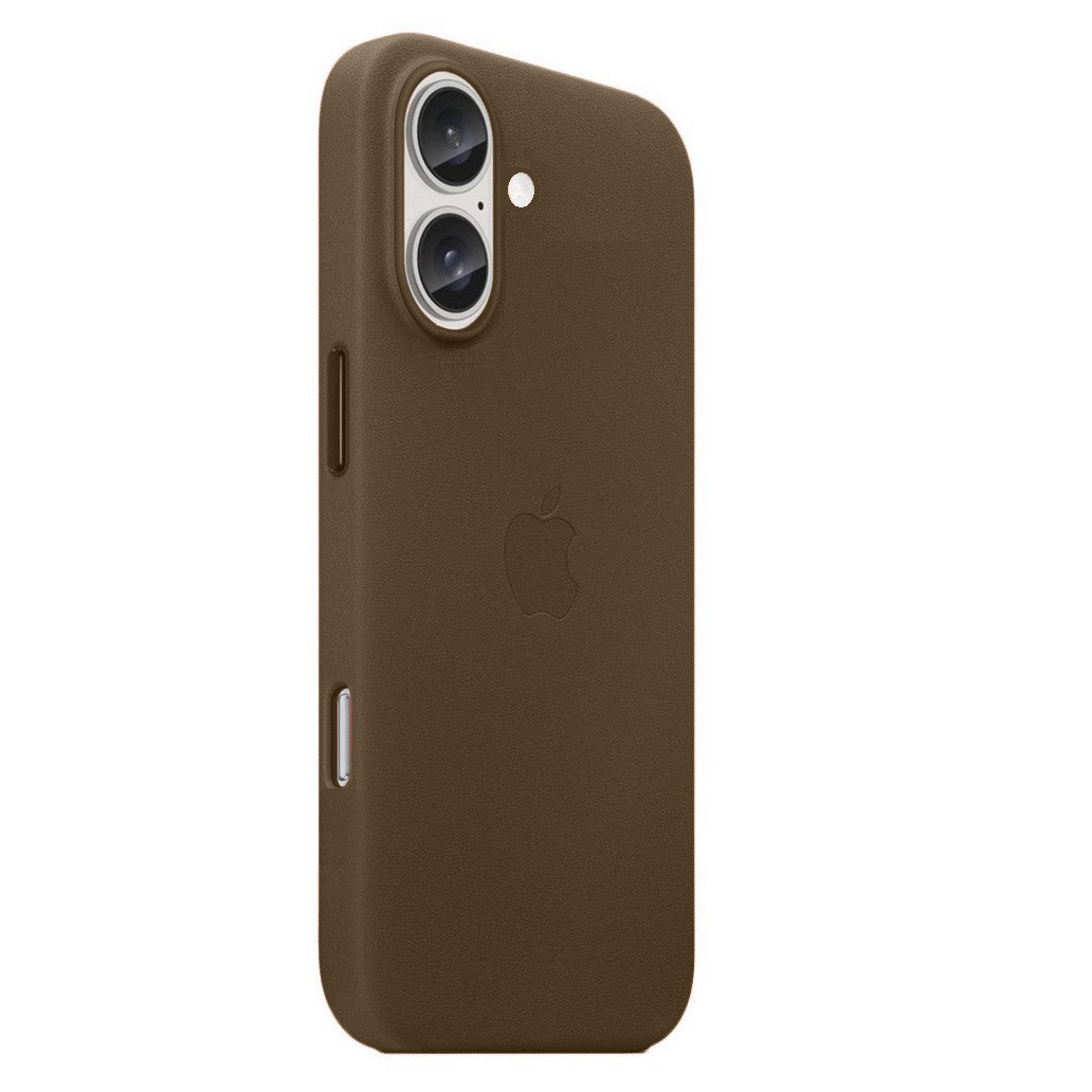 Apple iPhone 16 Plus Leather Back Cover Case - Natural Titanium