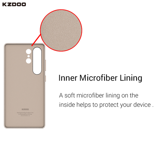 Samsung Galaxy S25 Ultra Kzdoo Noble Series Slim Leather Case - Gray