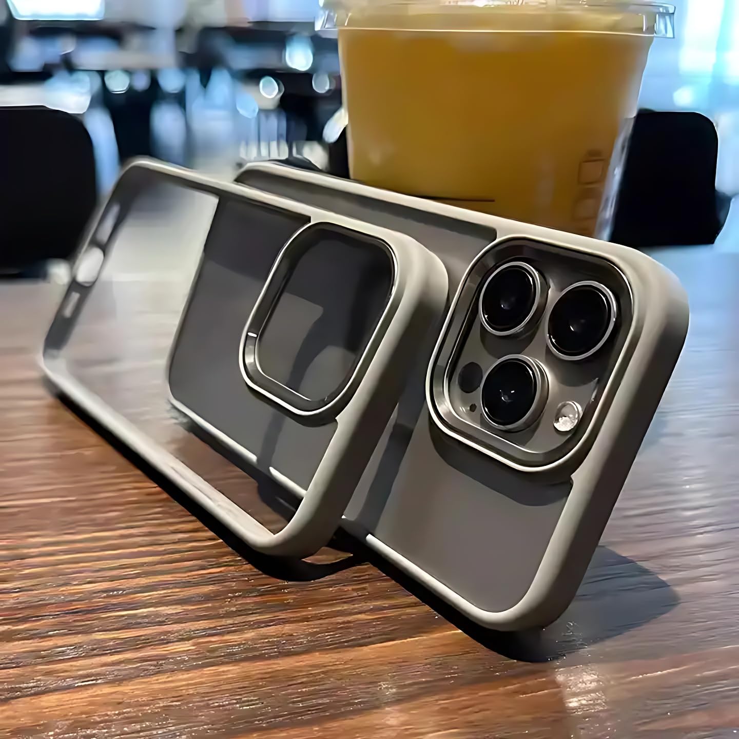 iPhone 15 Pro Bumper Case With Camera Protection - Natural Titanium