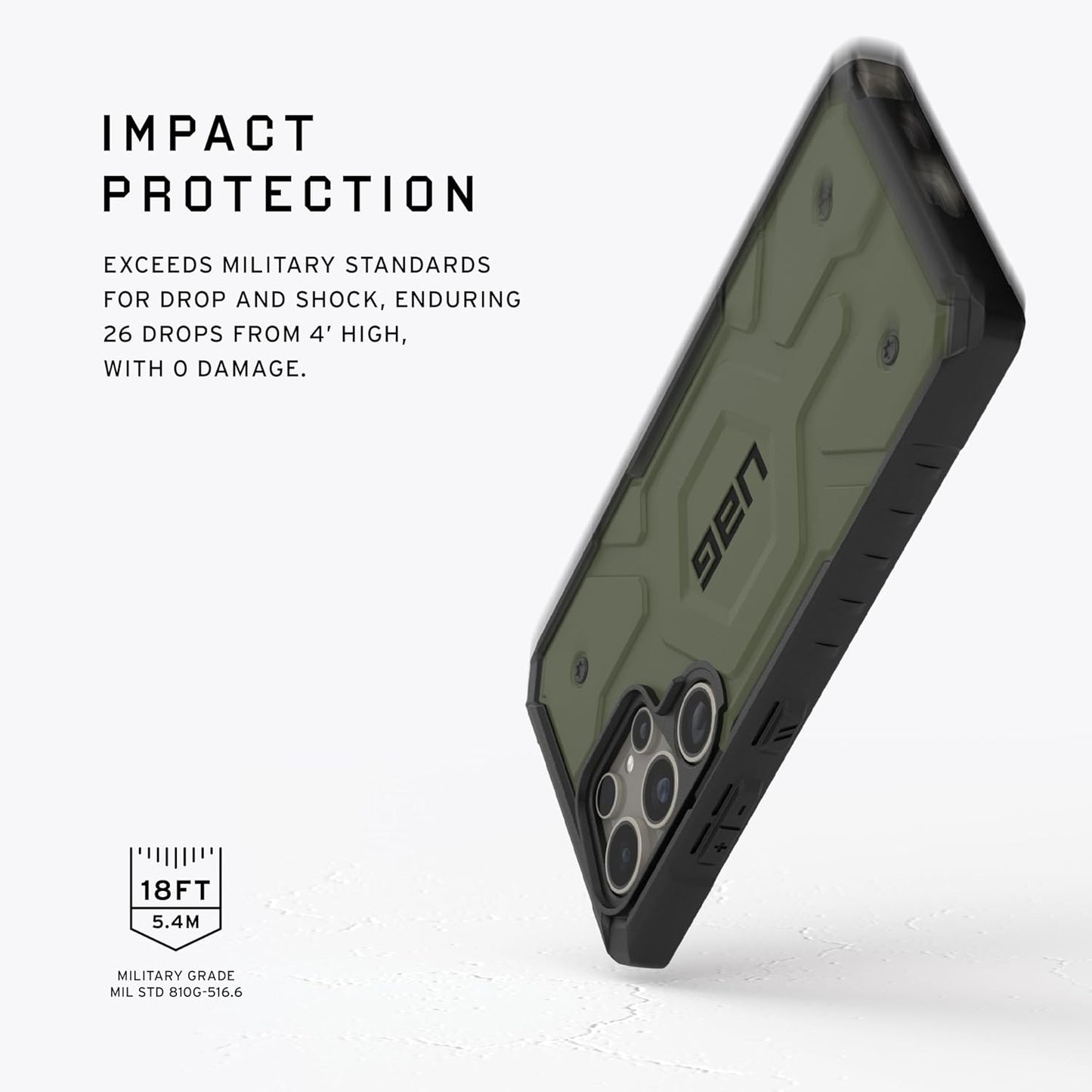 Samsung Galaxy S25 Ultra Pathfinder Series Ragged Armor Protective MagSafe Case - Green