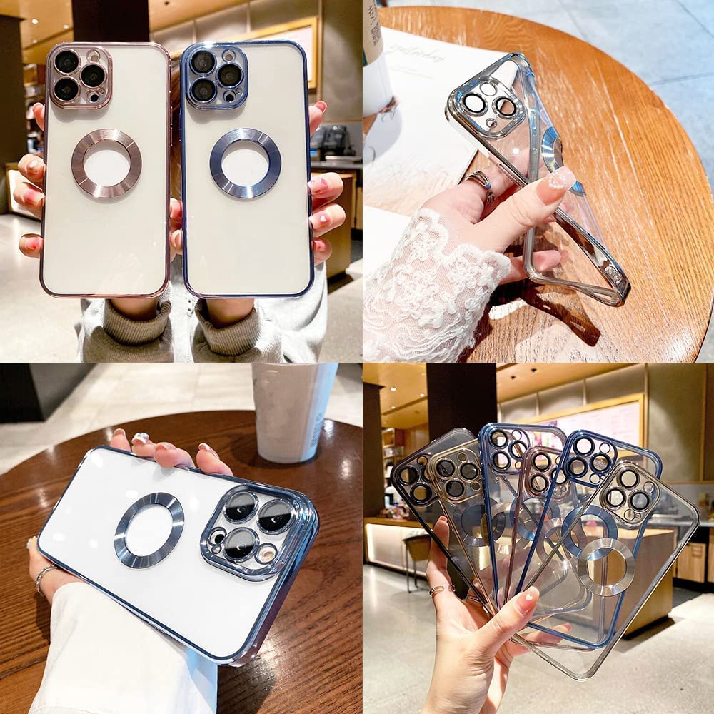 iPhone 14 Pro Max Electroplating Case with Camera Bumper Protection