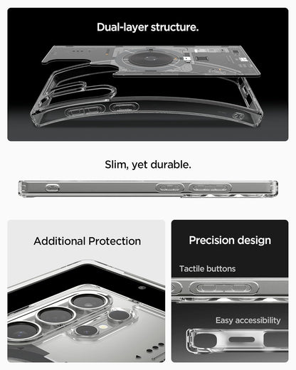 Samsung Galaxy S24 Ultra Zero One Machine Shockproof Case with Magsafe - Matte Clear