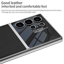 Samsung S24 Ultra Gkk Half Synthetic Leather Electroplating Camera Shing Case