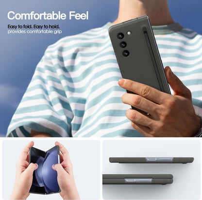 Samsung Galaxy Fold 5 Slim Matte Case with S-Pen Case - Grey