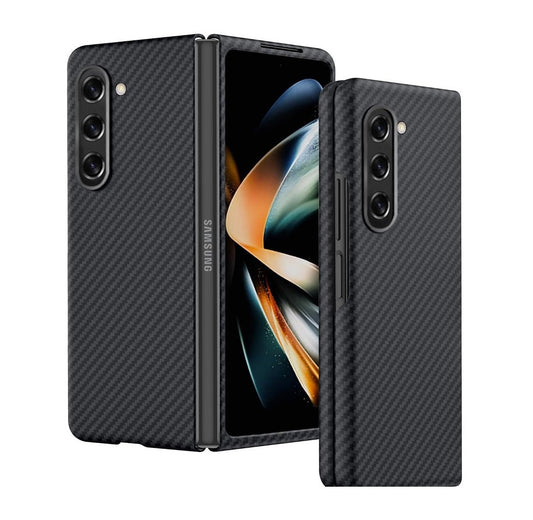 Samsung Galaxy Z Fold 5 Carbon Fiber Aramid Shockproof Case-Black