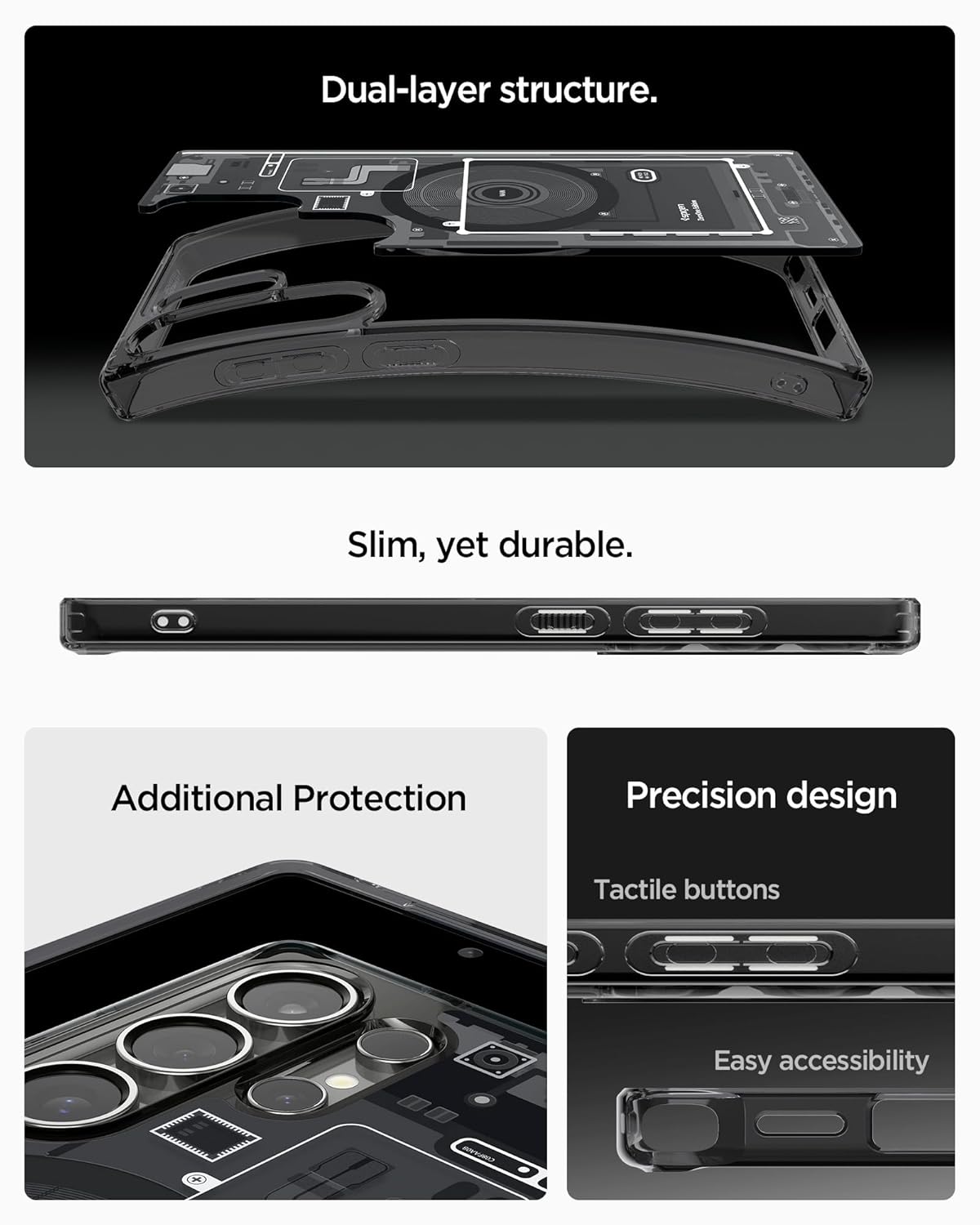 Samsung Galaxy S25 Ultra Zero One Machine Hybrid Shockproof Case with Magsafe - Black