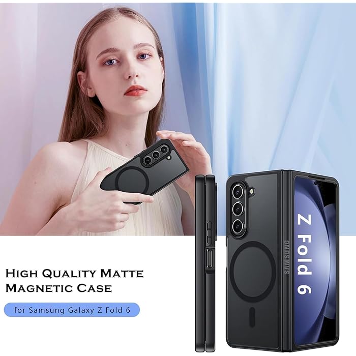 Samsung Galaxy Z Fold 5 Hybrid Shockproof Protection Case with Magsafe - Smoke