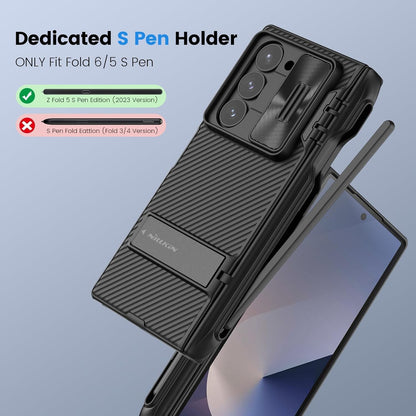 Samsung Galaxy Z Fold6 Nillkin Cam-Shield Pro Case with S Pen Holder - Black