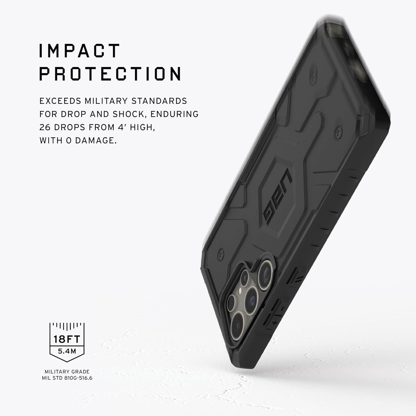 Samsung Galaxy S24 Ultra Pathfinder Series Ragged Armor Protective MagSafe Case - Black