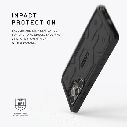 Samsung Galaxy S24 Ultra Pathfinder Series Ragged Armor Protective MagSafe Case - Black