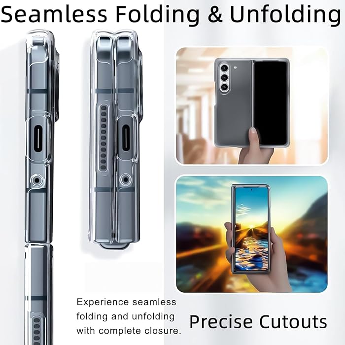 Samsung Galaxy Z Fold7 Cristal Clear Transparent Case with S Pen - Clear